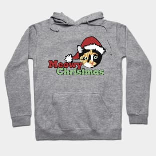 Meowy Christmas Calico cat catmas Hoodie